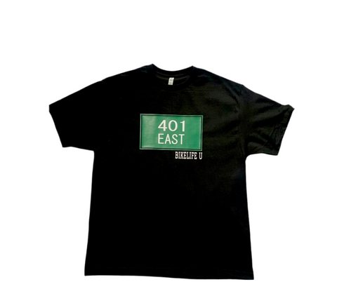 401 EAST tee Black