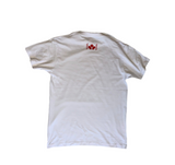 Men simple Tee White w/ red