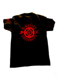 Sun's Out Bikes Out Tshirt  Black w/ red