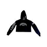 Varsity crop hoodie