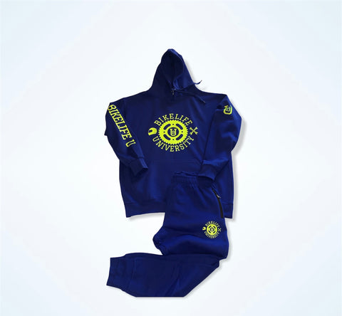 Original jogging suit Royal blue w/ neon yellow