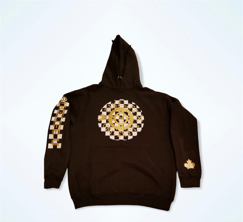 Motorsport hoodie Black w/ gold