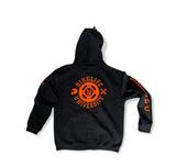 Kong zip up hoodie Black w/orange