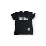 1000cc T-shirt   Black w/ white