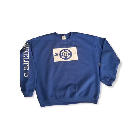 Star boy sweatshirt  Royal blue w/ white