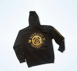 KONG zip up hoodie Black w/ gold