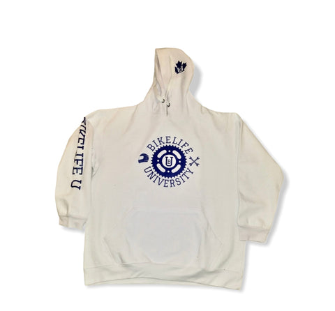 Original hoodie White w/ royal blue