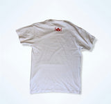 Men simple Tee White w/ red