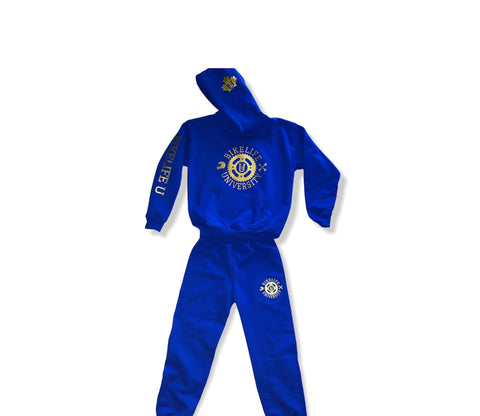 Kids jogging suit Royal blue w/ gold