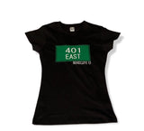 Women 401 East tee Black