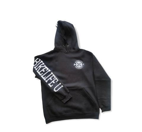 Simple hoodie Black w/ white