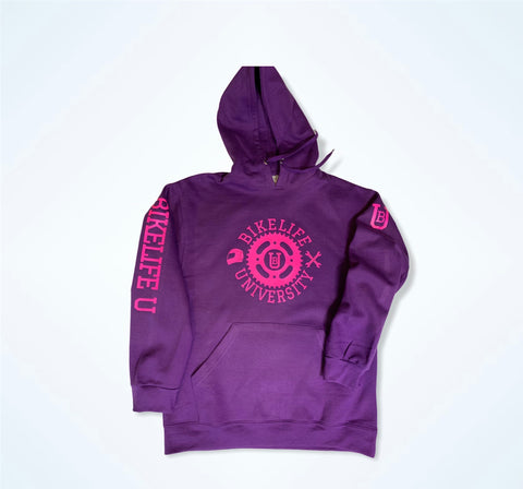 Original hoodie Purple w/ neon pink