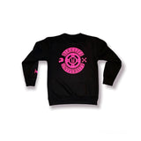 Sole sweatshirt Black w/neon pink