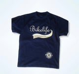 Team spirit tee Navy w/ white