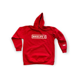 Sole hoodie Red w/ white