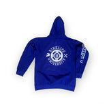 Team spirit hoodie Royal blue w/ white