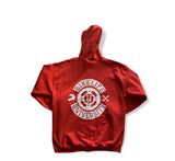 JT zip up hoodie Red w/ white