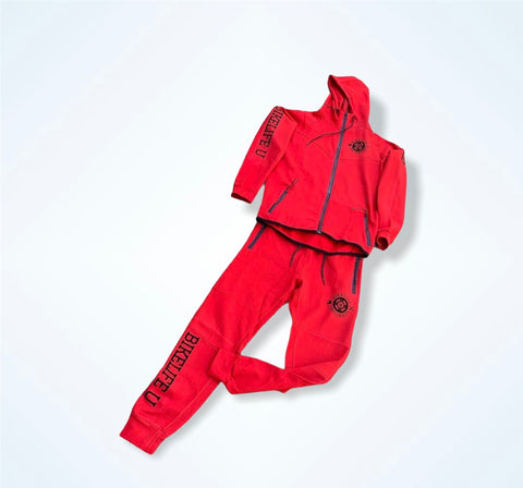 Berger  jogging suit red w/ black