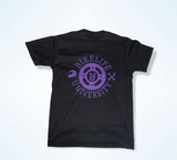 Team spirit tee Black w/ purple