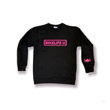 Sole sweatshirt Black w/neon pink