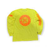 Bikelifer long sleeve tee Neon yellow w/ neon orange