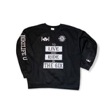 The 6IX sweatshirt Black w/white