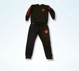 KONG sweatsuit Black w/ red