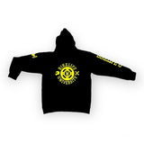 Team spirit hoodie Black & neon yellow