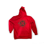 Adventure hoodie Red w/ black