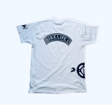Statement tee White w/ black